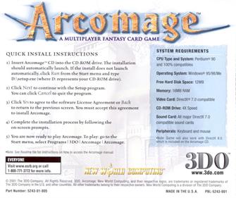 Arcomage - Box - Back Image