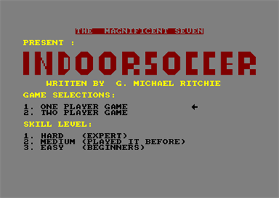 Indoor Soccer (Alternative Software) - Screenshot - Game Select Image