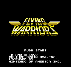 Flying Warriors - Screenshot - Game Title Image