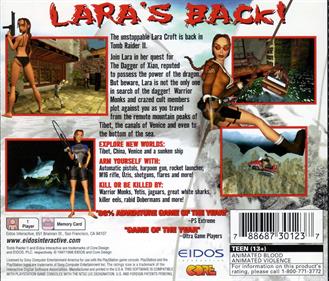 Tomb Raider II - Box - Back Image