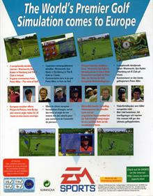 PGA European Tour - Box - Back Image