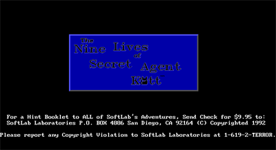 The Nine Lives of Secret Agent Katt - Screenshot - Game Title Image