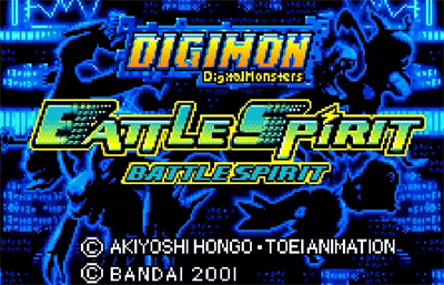 Digimon Tamers: Battle Spirit - Screenshot - Game Title Image