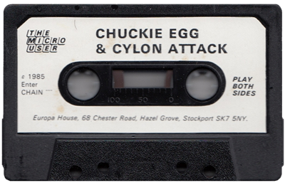 Chuckie Egg & Cylon Attack - Cart - Front Image