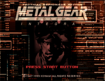 Metal Gear Solid: Integral - Screenshot - Game Title Image