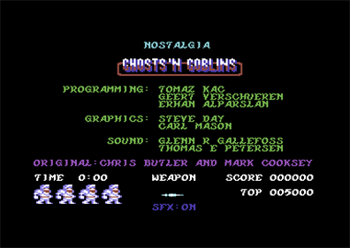 Ghosts 'n Goblins Arcade - Screenshot - Game Select Image