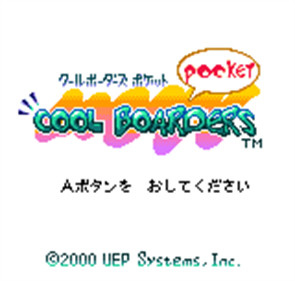 Cool Boarders Pocket - Screenshot - Game Title Image