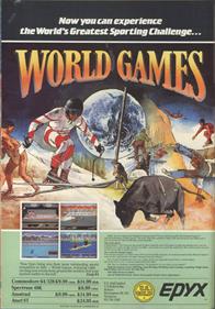 World Games - Advertisement Flyer - Front Image