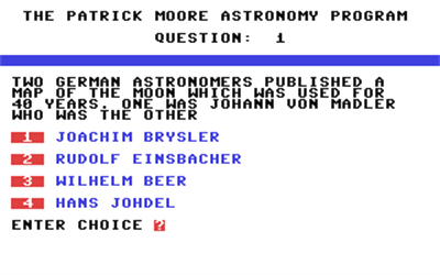 The Patrick Moore Astronomy Program - Screenshot - Gameplay Image