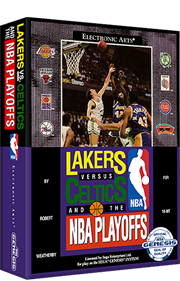 Lakers versus Celtics and the NBA Playoffs - Box - 3D Image