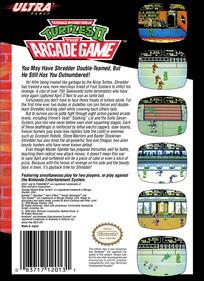 Teenage Mutant Ninja Turtles II: The Arcade Game - Box - Back Image