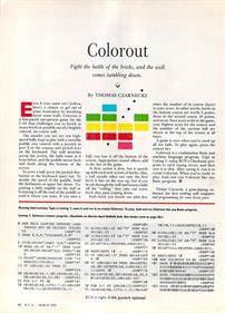 Colorout - Advertisement Flyer - Front Image