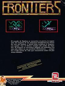 Frontiers - Box - Back Image