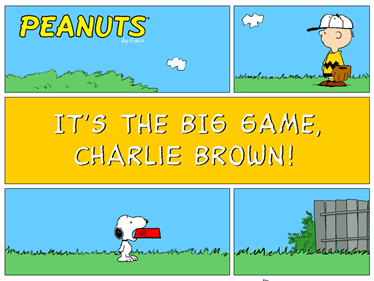 Peanuts: It's the Big Game, Charlie Brown! - Screenshot - Game Title Image
