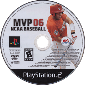 MVP 06 NCAA Baseball - Disc Image