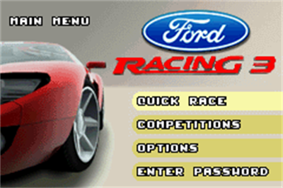 Ford Racing 3 - Screenshot - Game Select Image