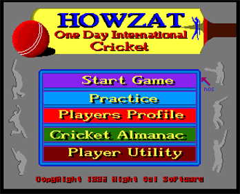 Howzat! One Day International Cricket - Screenshot - Game Select Image