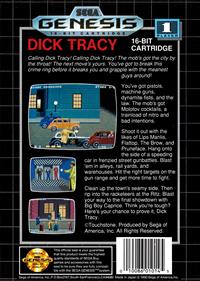 Dick Tracy - Box - Back Image