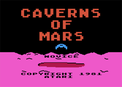 Caverns of Mars - Screenshot - Game Title Image