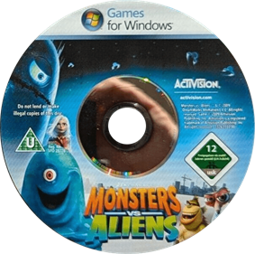 Monsters vs. Aliens - Disc Image