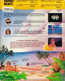 Leisure Suit Larry III: Passionate Patti in Pursuit of the Pulsating Pectorals - Box - Back Image