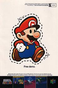 Paper Mario - Advertisement Flyer - Front Image