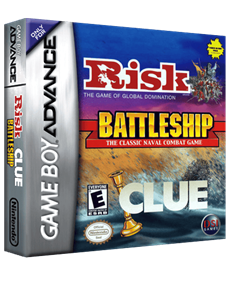 3 Game Pack!: Risk, Battleship, Clue - Box - 3D Image