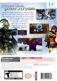 Final Fantasy Crystal Chronicles: The Crystal Bearers - Box - Back Image