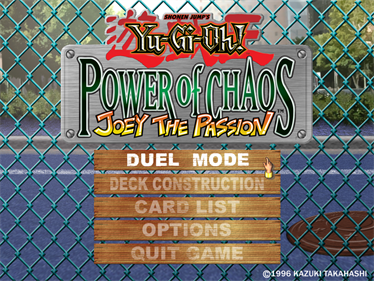 Yu-Gi-Oh! Power of Chaos: Joey the Passion - Screenshot - Game Title Image