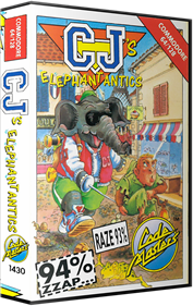 CJ's Elephant Antics - Box - 3D Image