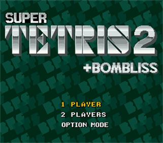 Super Tetris 2 + Bombliss - Screenshot - Game Title Image