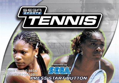 Sega Sports Tennis - Screenshot - Game Title Image