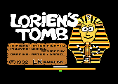 Lorien's Tomb - Screenshot - Game Title Image
