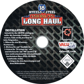 18 Wheels of Steel: American Long Haul - Disc Image