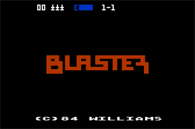 Blaster - Screenshot - Game Title Image