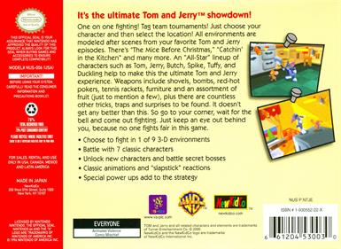 Tom and Jerry in Fists of Furry - Box - Back Image