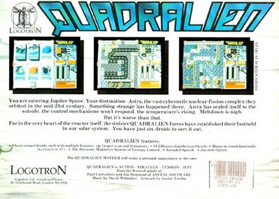 Quadralien - Box - Back Image