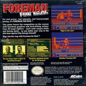 Foreman For Real - Box - Back Image