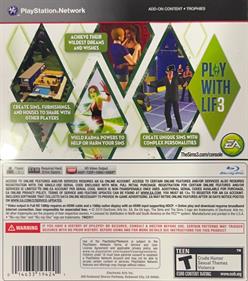 The Sims 3 - Box - Back Image