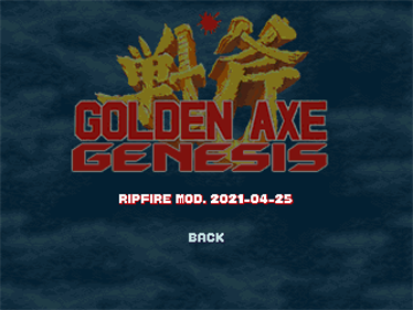 Golden Axe: Genesis (Special Edition) - Screenshot - Game Select Image
