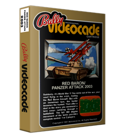 Red Baron / Panzer Attack - Box - 3D Image