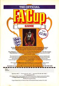 FA Cup Football - Advertisement Flyer - Front Image