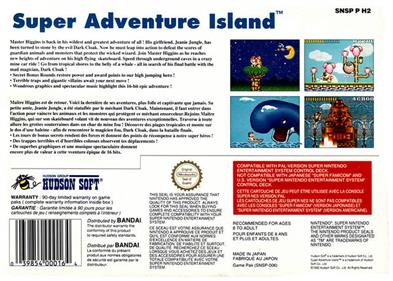 Super Adventure Island - Box - Back Image
