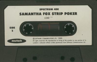 Samantha Fox Strip Poker - Cart - Back Image