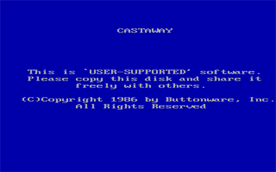 Castaway - Screenshot - Game Title Image