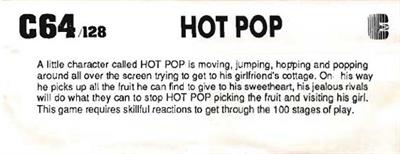 Hot Pop - Box - Back Image
