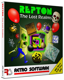 Repton: The Lost Realms - Box - 3D Image