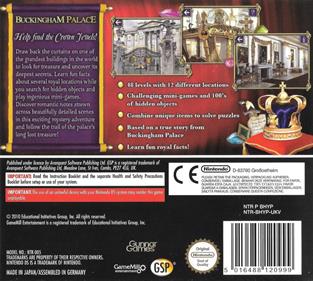 Hidden Mysteries: Buckingham Palace: Secrets of Kings and Queens - Box - Back Image