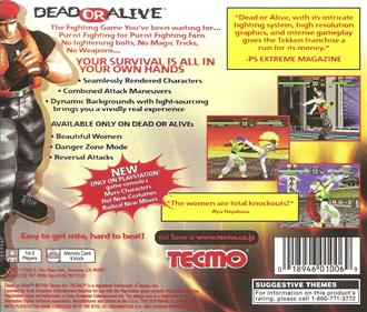Dead or Alive - Box - Back Image
