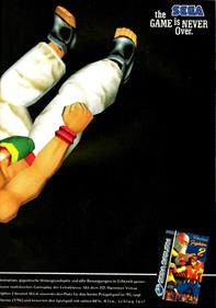 Virtua Fighter 2 - Advertisement Flyer - Back Image